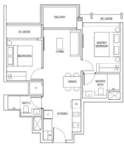 the-continuum-2-bedroom-floor-plan-b2-singapore
